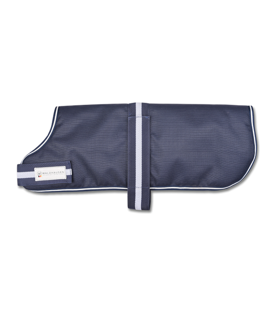 Waldhausen Manteau pour Chien Doublé 17" Navy & Blanc
