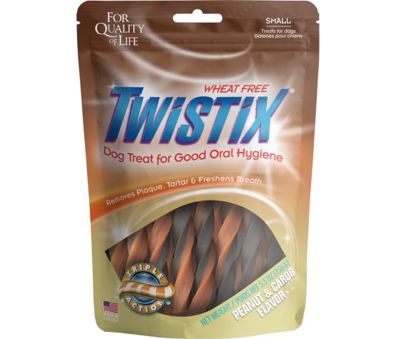 N-Bone Twistix Bâtonnets à mâcher Beurre d'arachides & Caroube