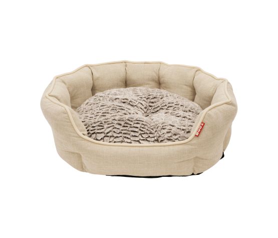 Bud'Z Lit Rond à Rebords Deluxe Crème Moyen