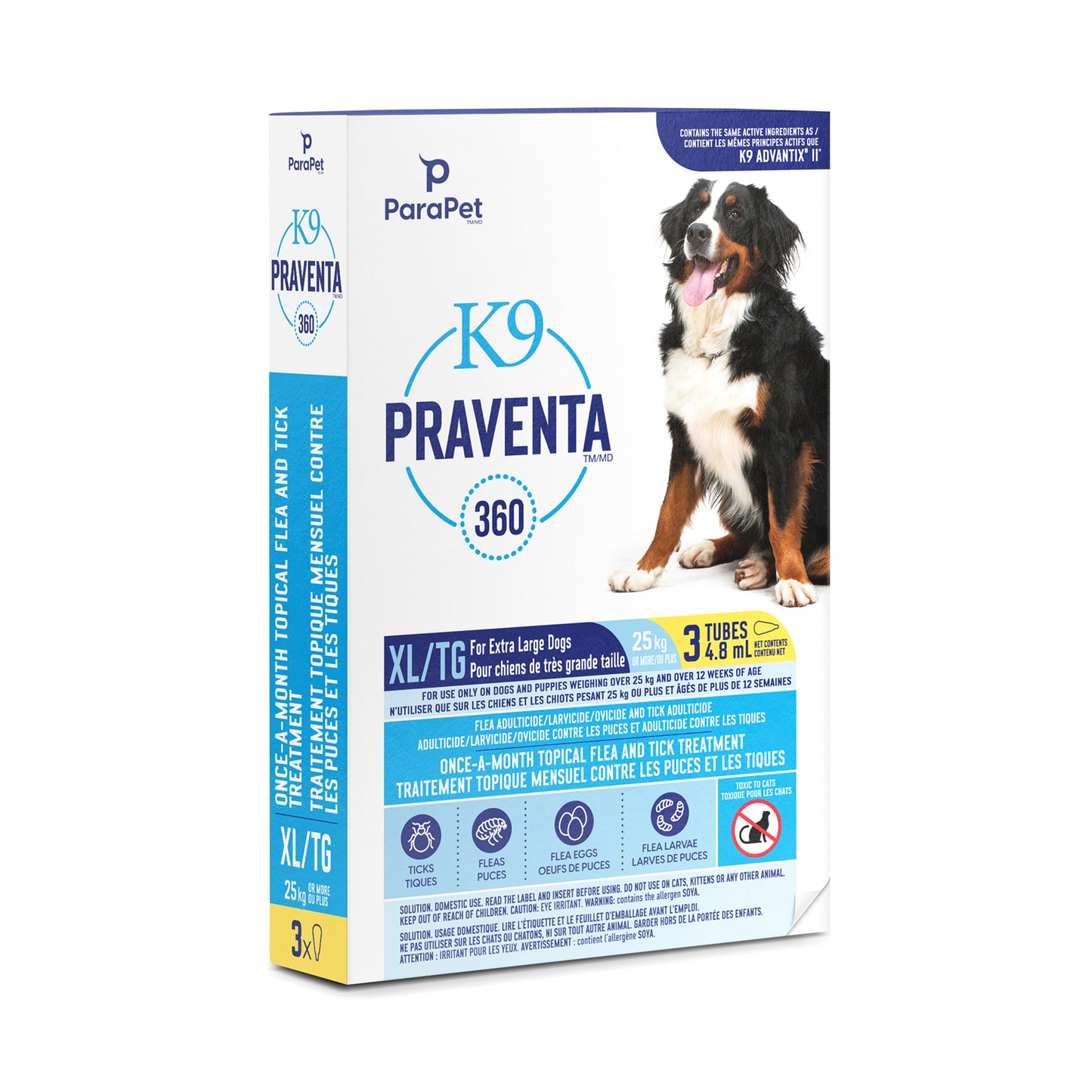 K9 Praventa 360 très grand chien 3 tubes