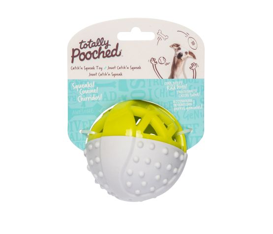 Messy Mutts Balle Verte & Grise, 3,5 pouces