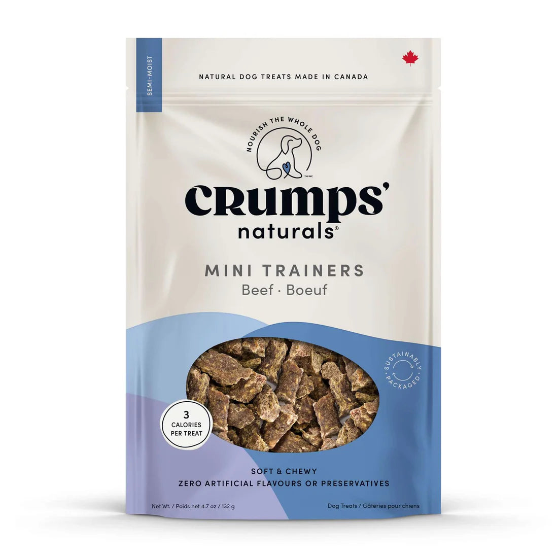 Crumps Naturals Mini-Bites Semi-Moist Beef 4.2 oz