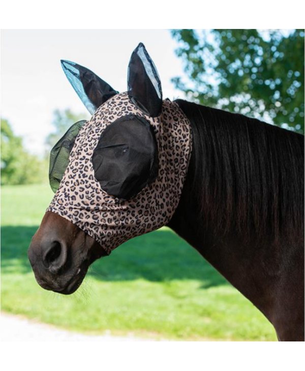Weaver Leopard Lycra Fly Mask, Large