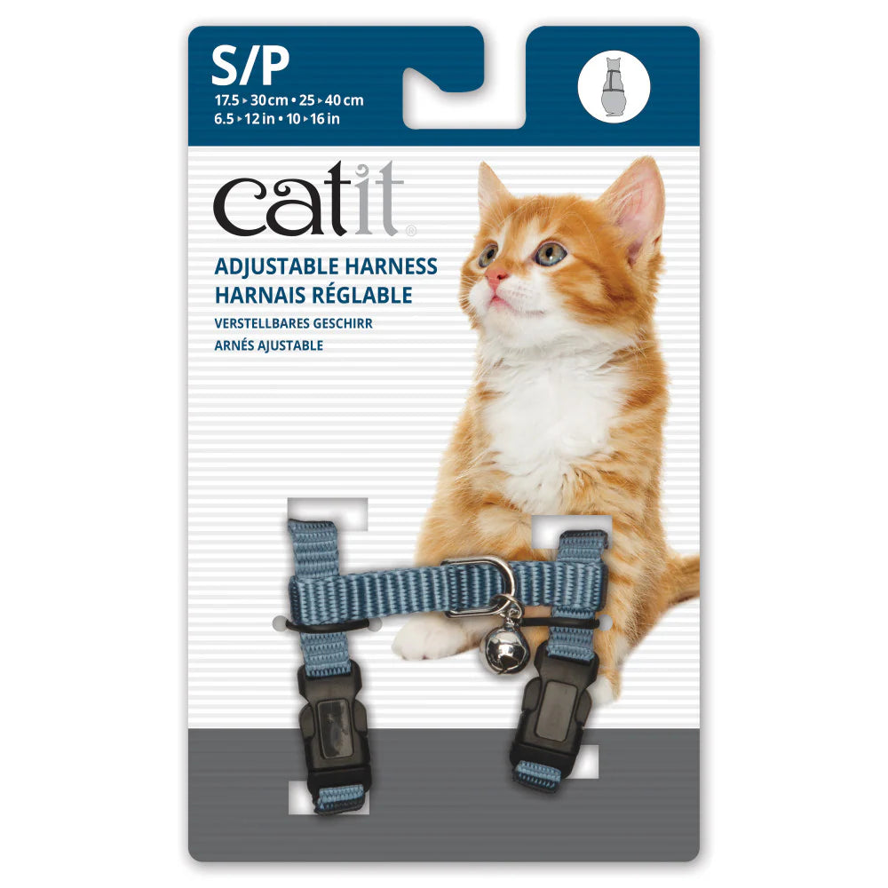 Catit Harnais réglable bleu Petit