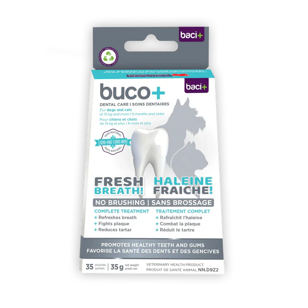Buco+ Chien et Chat de 15kg+ Haleine Fraîche 35g