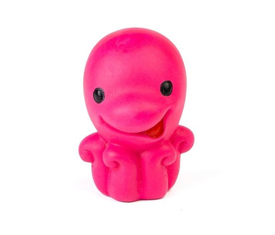 Squeaker mini pink octopus