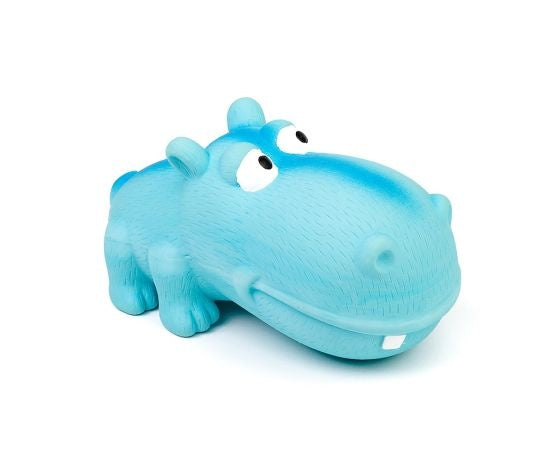 Squeaker Big Nose Blue Hippopotamus