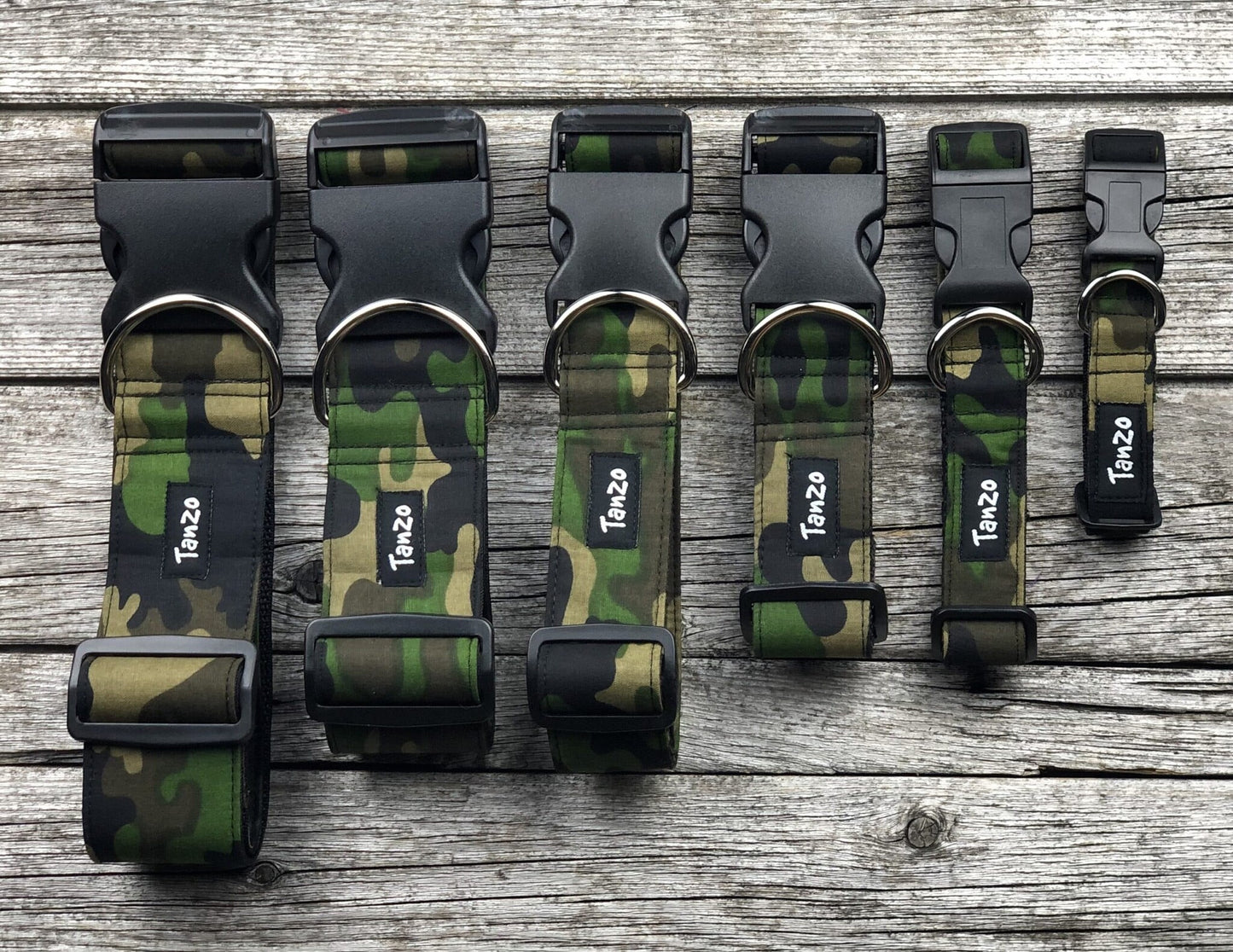 Tanzo Creations Dark Camouflage Necklace Medium 1 (11.5-17 inches)