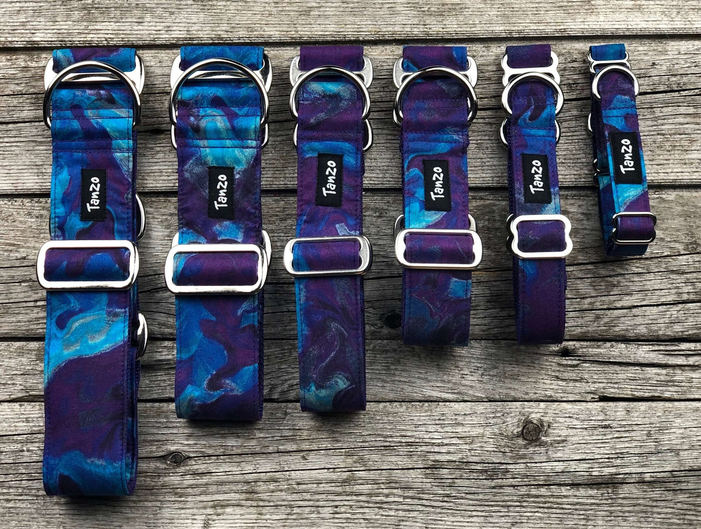 Purple & Blue Necklace Medium 1 1/2 (11.5-17 inches)