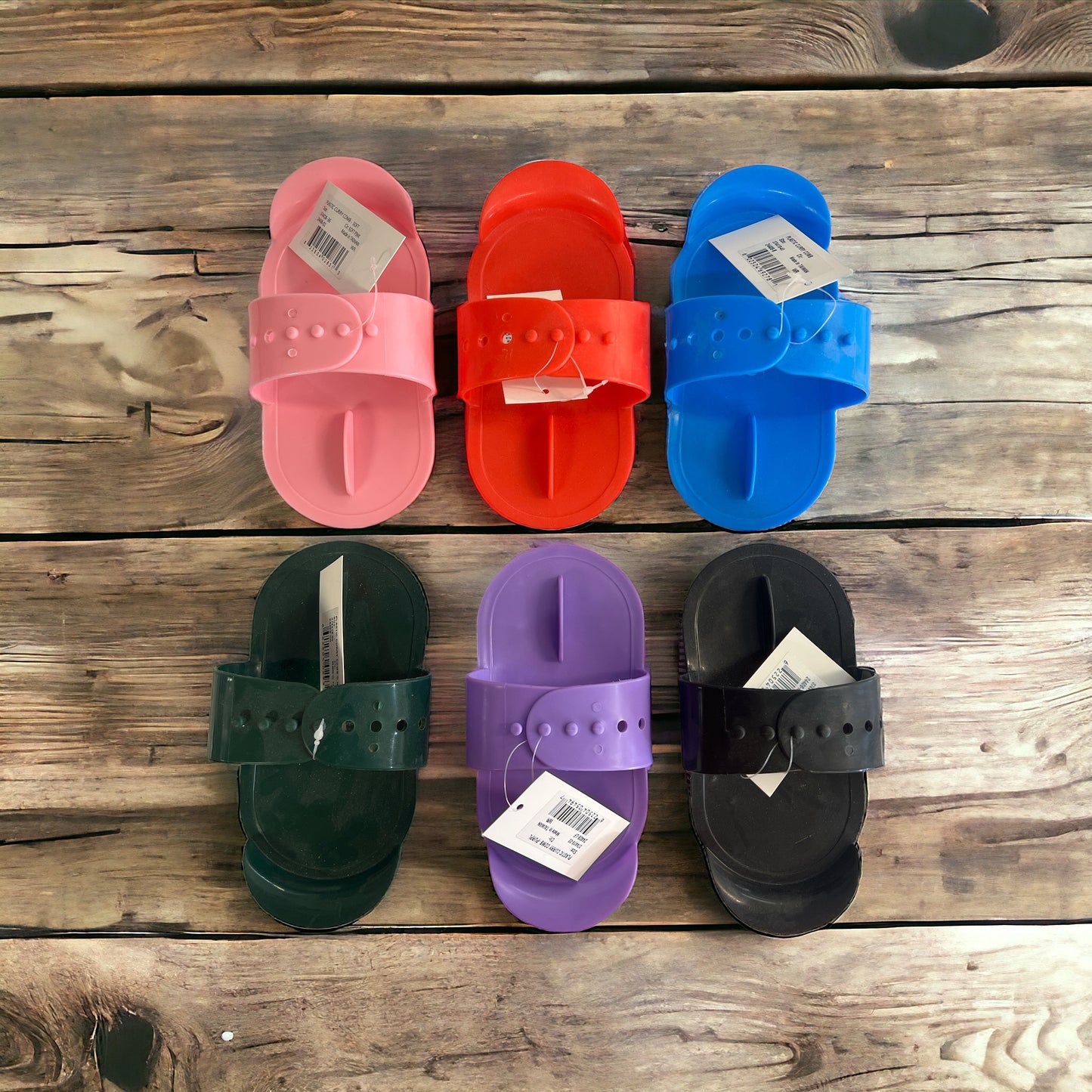 Green Horses Curry Plastic Brush