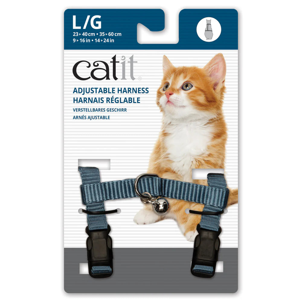 Catit Harnais Ajustable grand bleu
