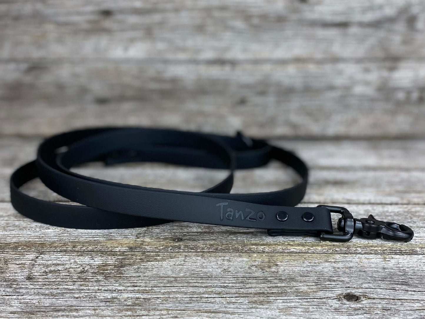 Tanzo Creations Black Biothane Leash 6 Feet