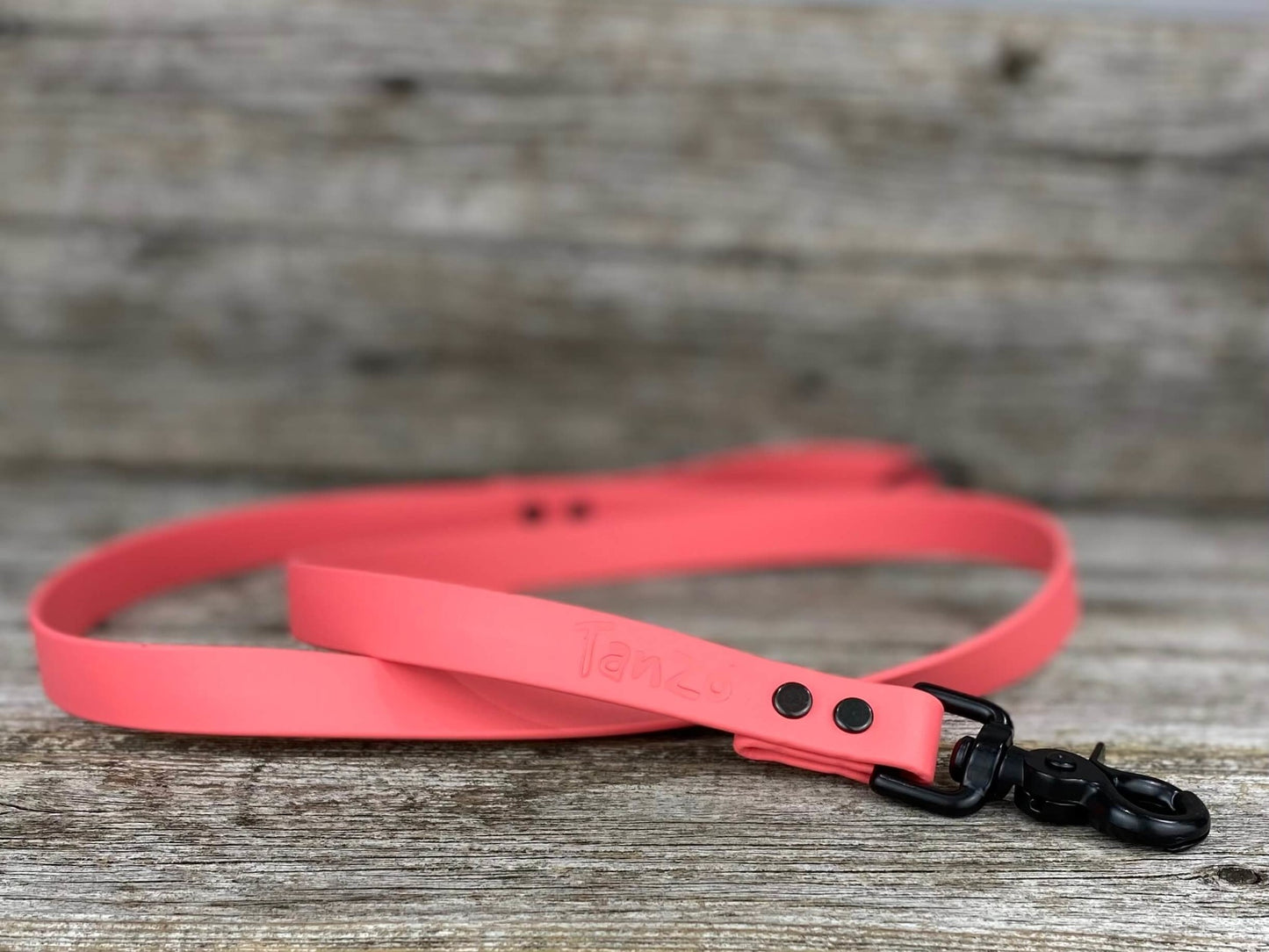 Tanzo Creations Biothane Coral Leash 6 feet
