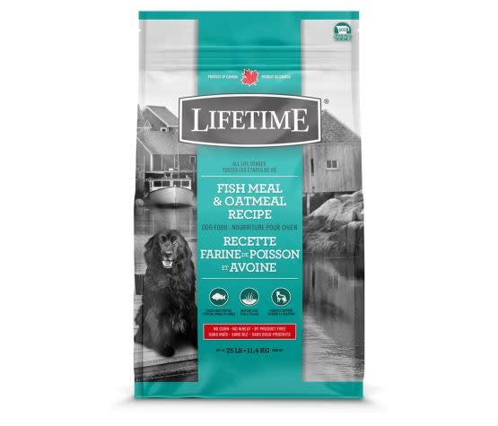 Lifetime Fish & Oats Dog 25 lbs