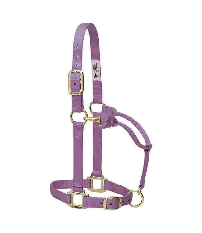 Weaver Original Adjustable 1 Inch Nylon Halter Lavender, Small