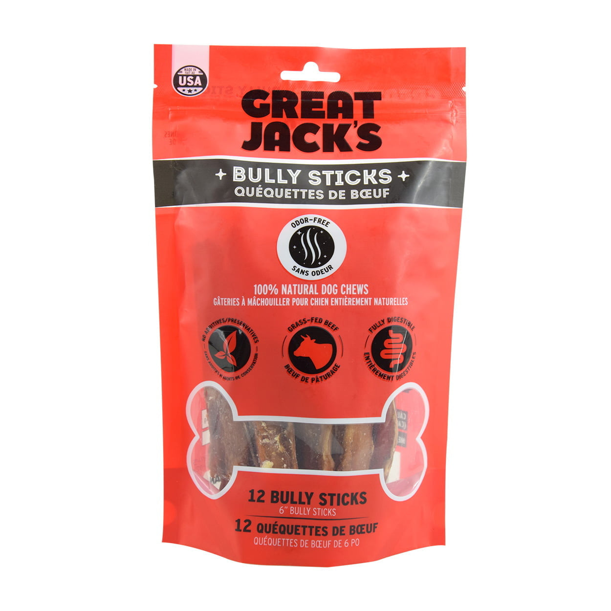 Great Jack's Beef Penis 6 Inch Pack of 12