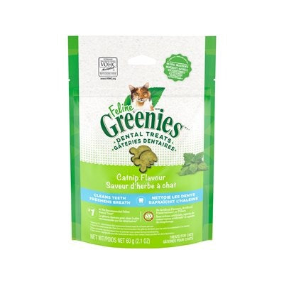 Greenies pour chat gâteries dentaires à l'herbe à chat 2.1 oz