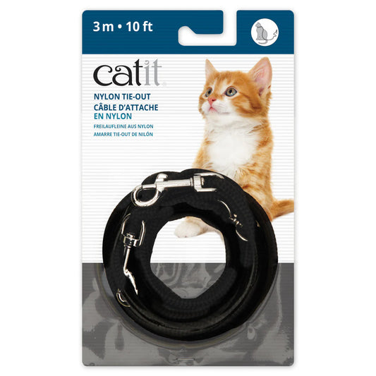 Catit Câble d'attache en nylon noir 3m