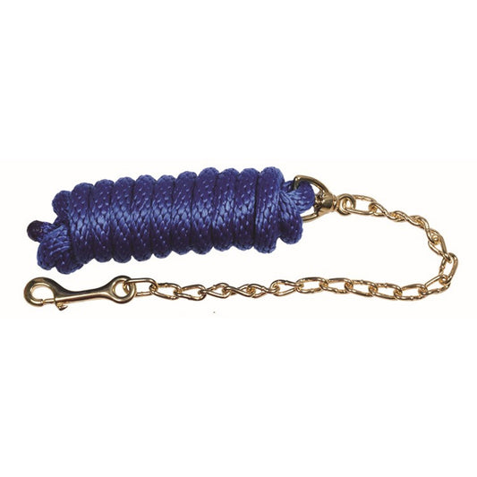 Western Rawhide Laisse avec chaine bleu 9