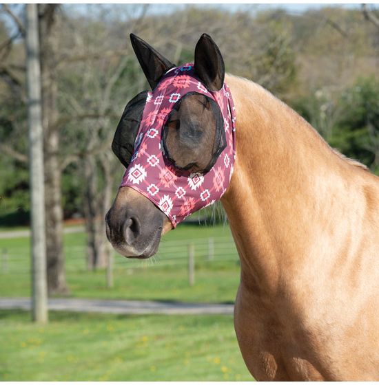 Weaver Aztec Plaid Lycra Fly Mask, Large