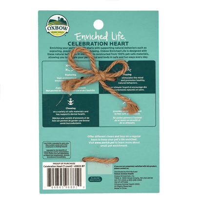Oxbow Celebration Heart Toy
