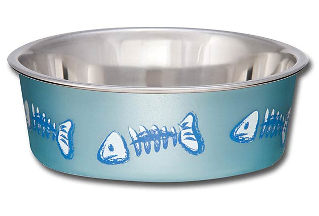 Loving Pets bol bleu metallique poisson tres petit