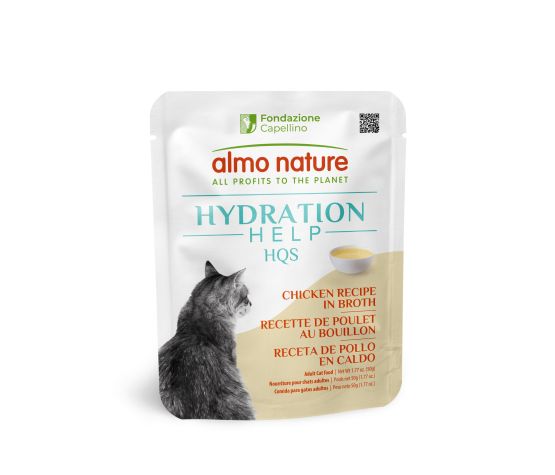 Almo Nature HQS Hydration Help Chat Poulet Au Bouillon