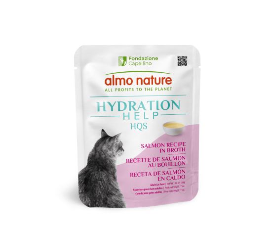 Almo Nature HQS Hydration Help Chat Saumon Au Bouillon