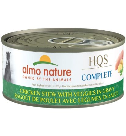 Almo HQS complete chien Ragout de poulet avec boeuf & carottes 156 gr