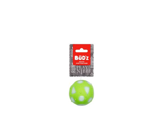 Bud'z Petite Balle Pleine Caoutchouc Verte Lime 6cm