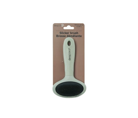 Dexypaws Brosse Démêlante À Poils Métalliques Moyenne