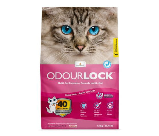 Odourlock Clumping Litter Baby Powder 12kg