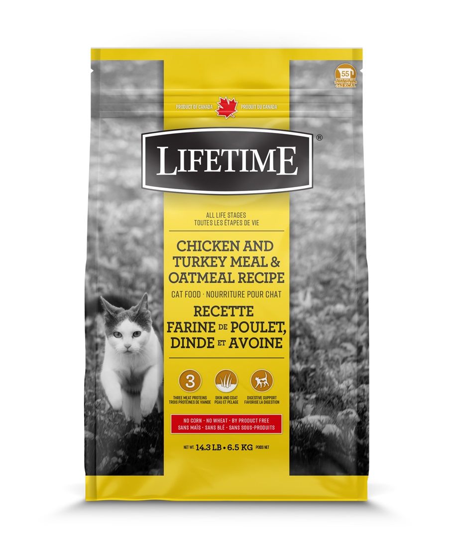 Lifetime Poulet, Dinde & Avoine Chat 6,5 kg