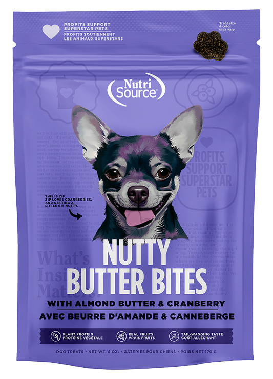 Nutri Source Nutty Bites Beurre D'amande Et Canneberge 170g