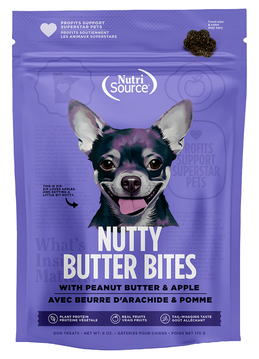 Nutri Source Nutty Butter Bites Avec Beurre D'arachide Et Pomme 170g