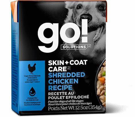 Go Skin &amp; Coat Ragout Shredded Chicken Dog Food 12.5 oz