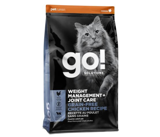 Go Contrôle du poids + articulations sans grains pour chat poulet 3 lbs