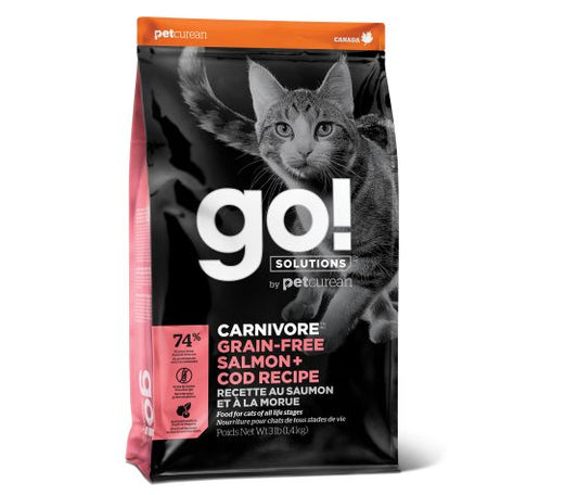 Go Carnivore Saumon Morue Pour Chat 16lbs
