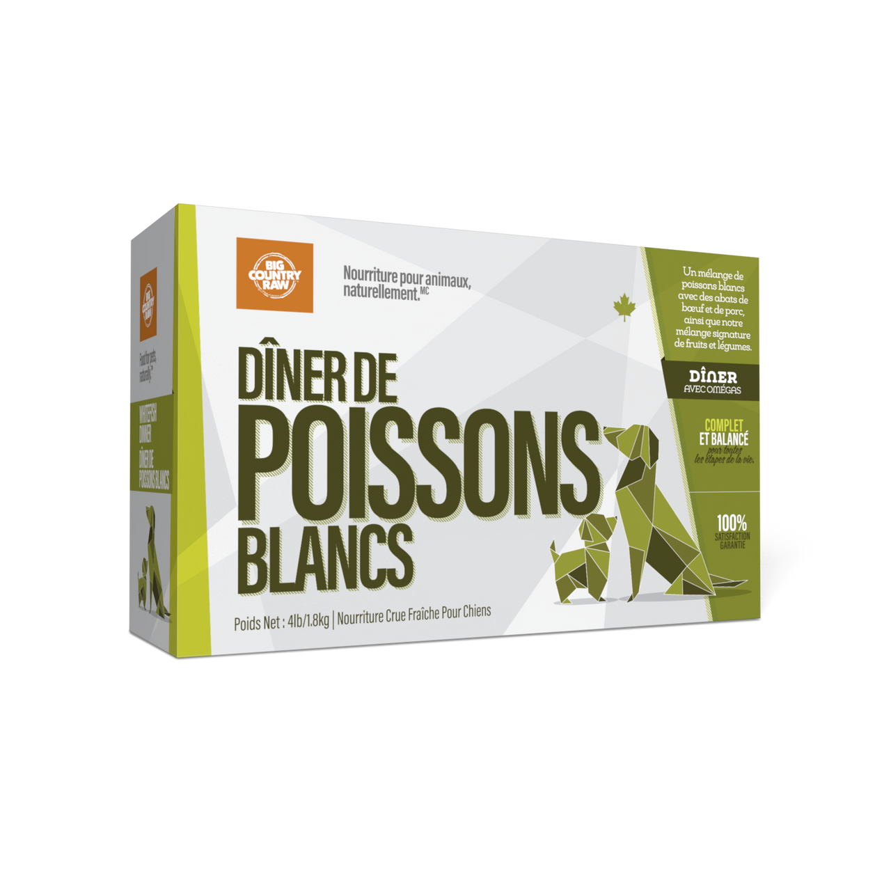 Big Country Raw Diner de Poisson Blanc - Sabots et Museaux