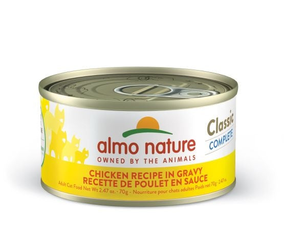 Almo classic complete pour chat recette de poulet en sauce 70 gr