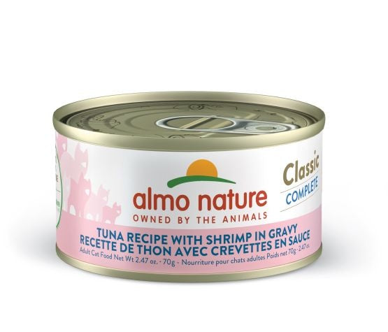 Almo Classic Complete chat Thon avec crevettes en sauce 70gr