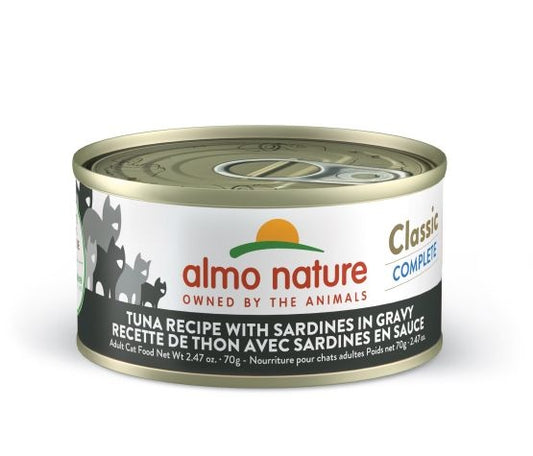 Almo Thon avec sardines en sauce 70 gr - Sabots et Museaux