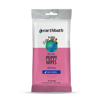 Earthbath Lingettes pour chiot cerise sauvage