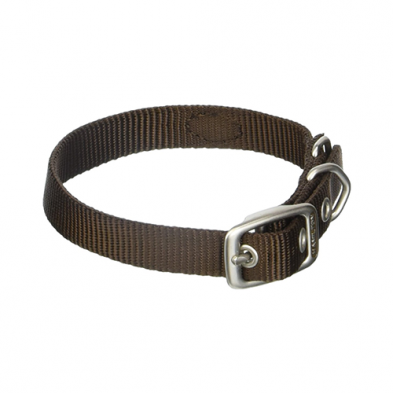 Hamilton Single Collar Nylon Brown 5/8 x 18