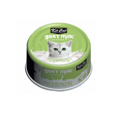 Kit cat au lait de chèvre, Thon & Crevette 70 gr