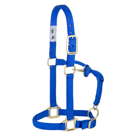 Weaver Licou Nylon 1 pouces original ajustable Bleu Royal, Petit