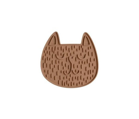 Dexypaws Brown Cat Head Shaped Letting Mat