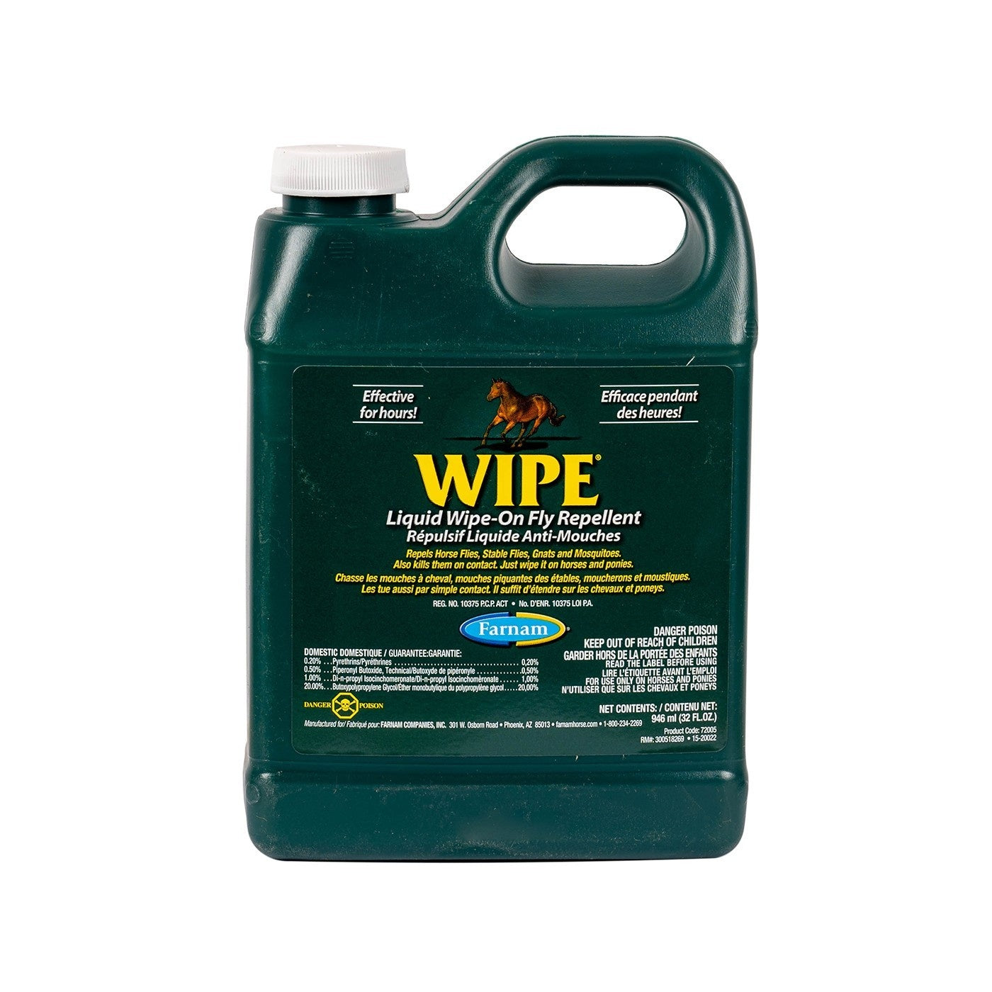 Farnam WIPE liquid fly repellent 946 ml