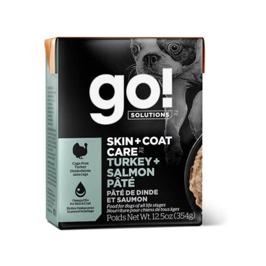 Go Skin &amp; Coat Turkey, Salmon Dog Pate 12.5 oz