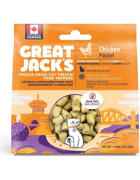 Great Jack's Freeze Dried Chicken Cat 1 oz